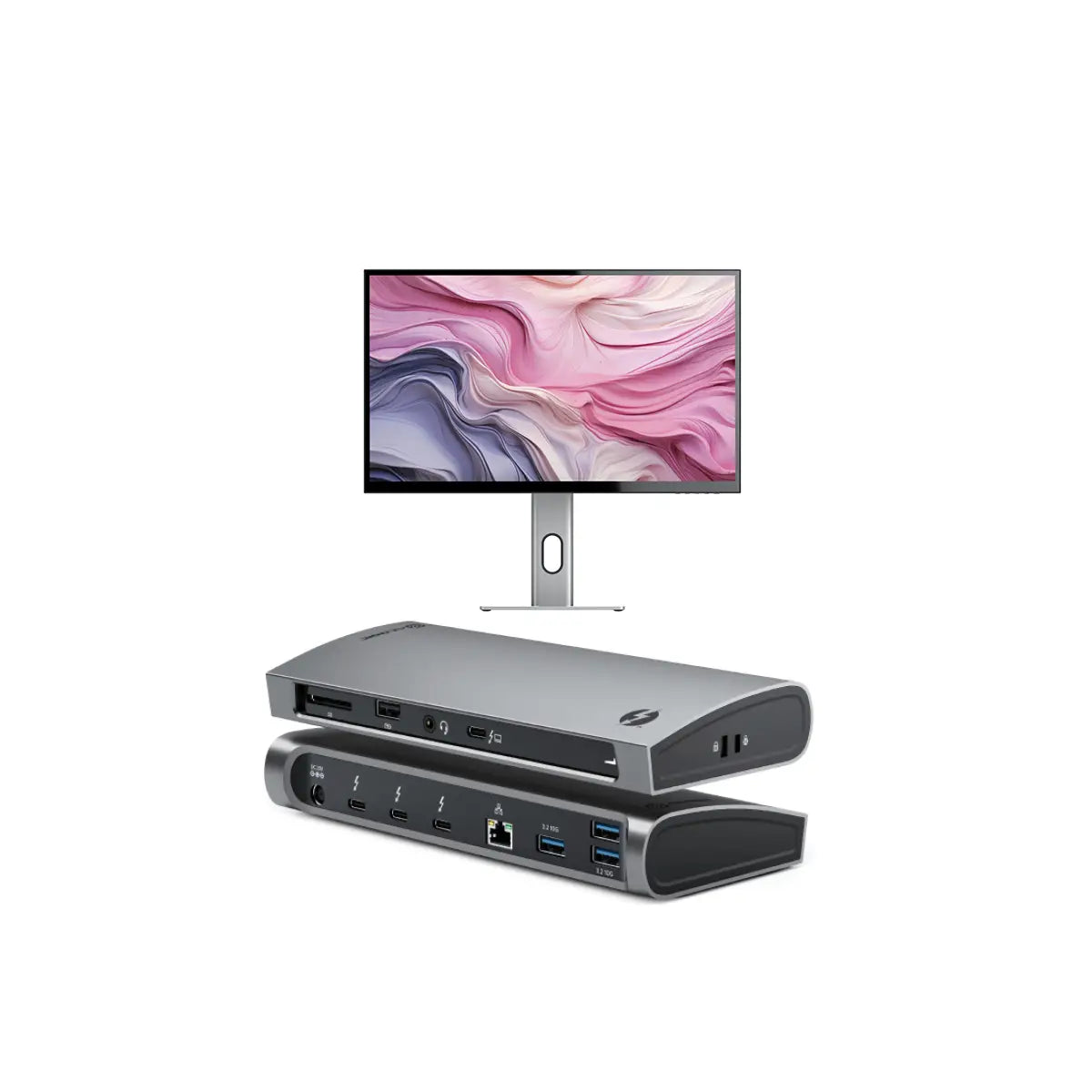 CLARITY 27" UHD 4K Monitor + Thunderbolt 4 BLAZE Docking Station