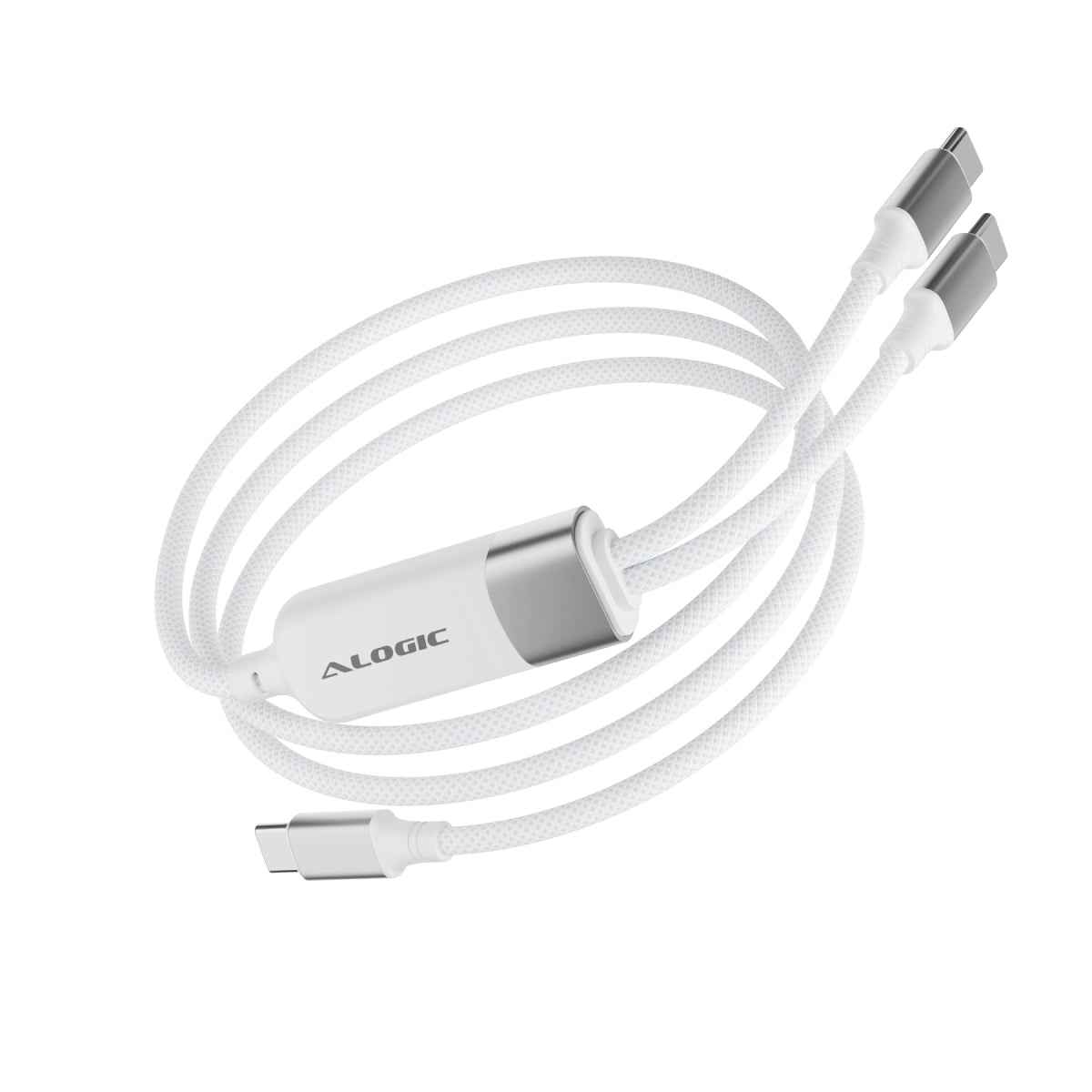 Split 100W USB-C to 2x USB-C Charging Cable