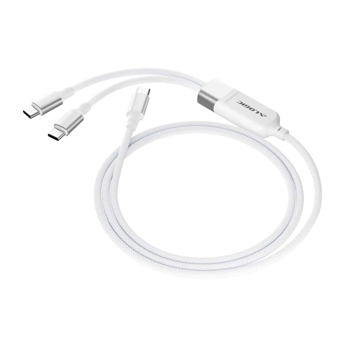 Split 100W USB-C to 2x USB-C Charging Cable
