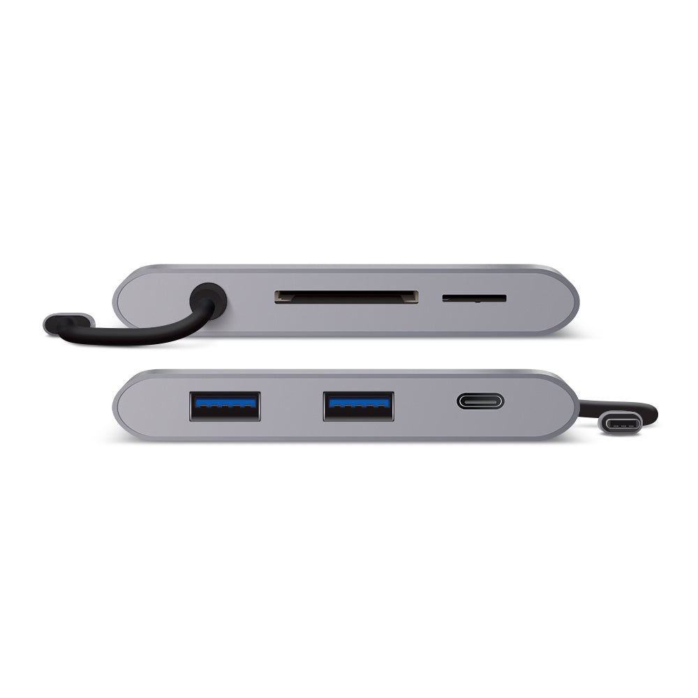 USB-C MultiPort Adapter with Card Reader/2 x USB 3.0/USB-C with Power Delivery