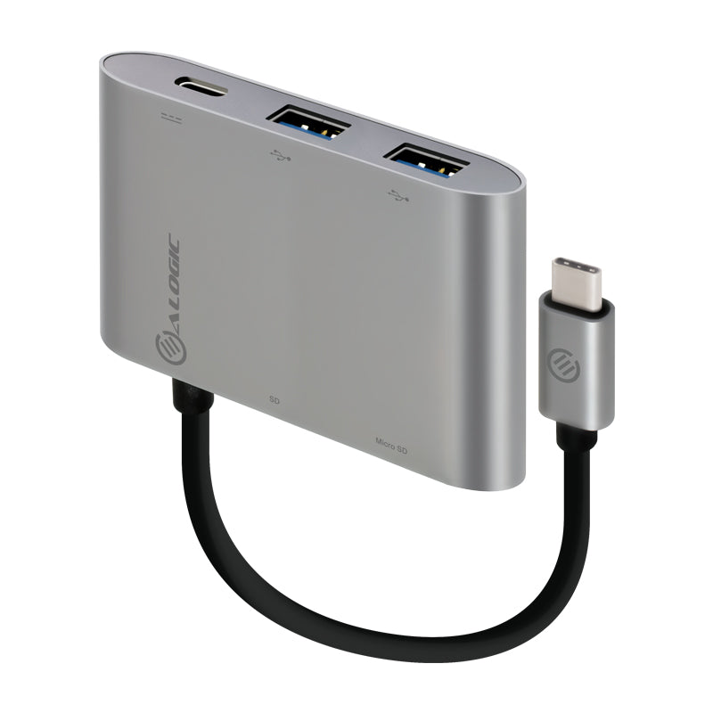 USB-C MultiPort Adapter with Card Reader/2 x USB 3.0/USB-C with Power Delivery