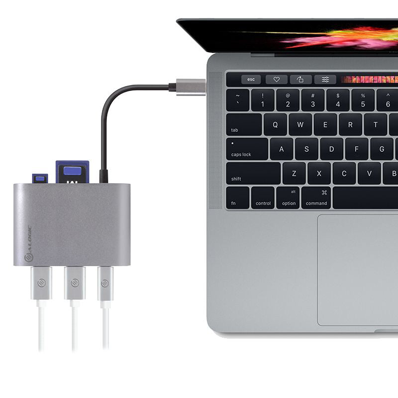 USB-C MultiPort Adapter with Card Reader/2 x USB 3.0/USB-C with Power Delivery
