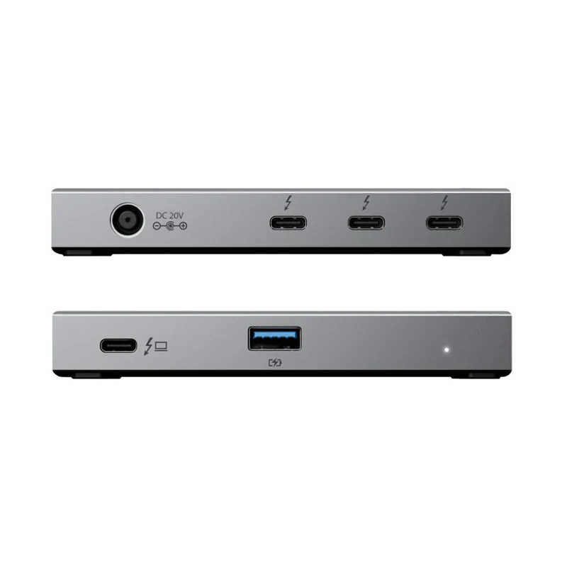 Clarity Fold Touch 27" 4K UHD Monitor with 65W Power Delivery, Webcam, Touchscreen & Fold Stand + Thunderbolt 4 BLAZE Hub