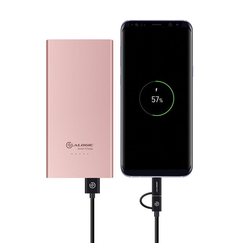 USB-C 5200mAh Ultra Portable Power Bank - Prime Series - Rose Gold