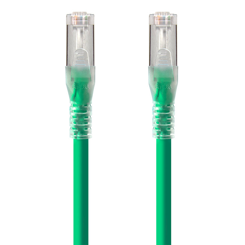 Green Shielded CAT6A LSZH Network Cable