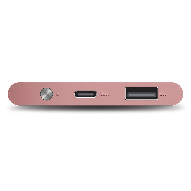 USB-C 5200mAh Ultra Portable Power Bank - Prime Series - Rose Gold