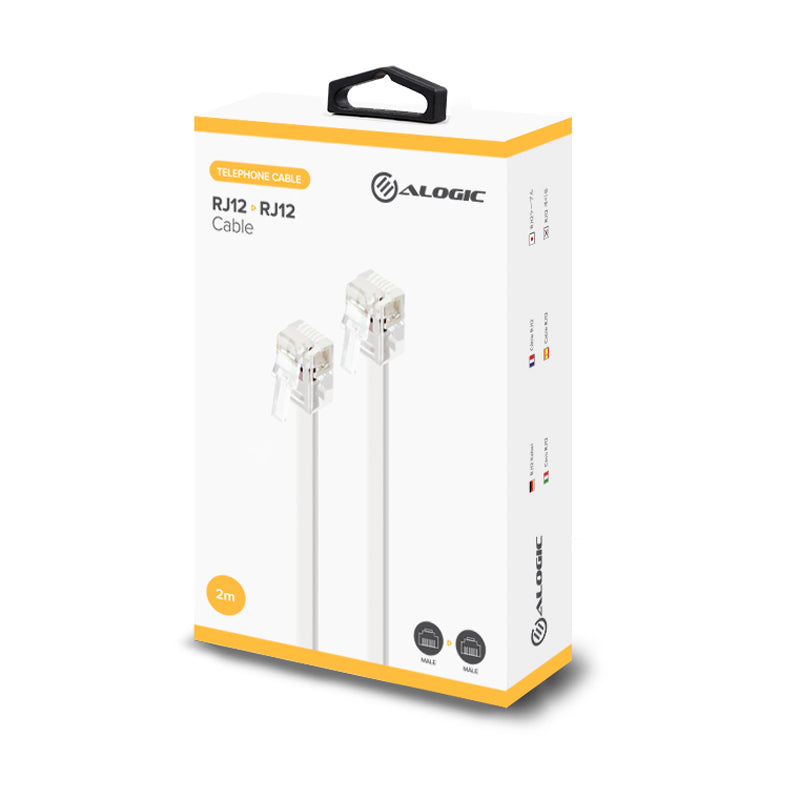 RJ12 Telephone Line Cable - 2m