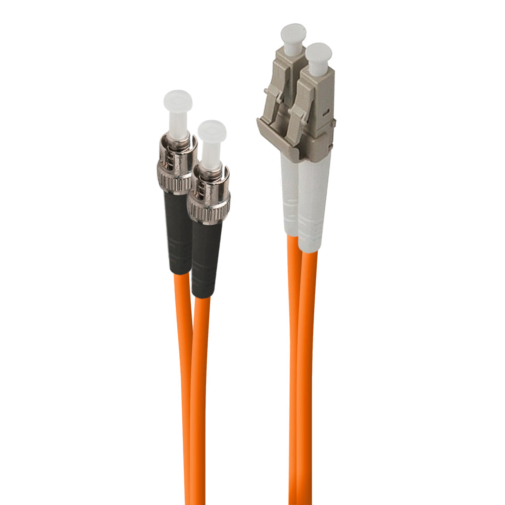 LC-ST Multi Mode Duplex LSZH Fibre Cable 62.5/125 OM1
