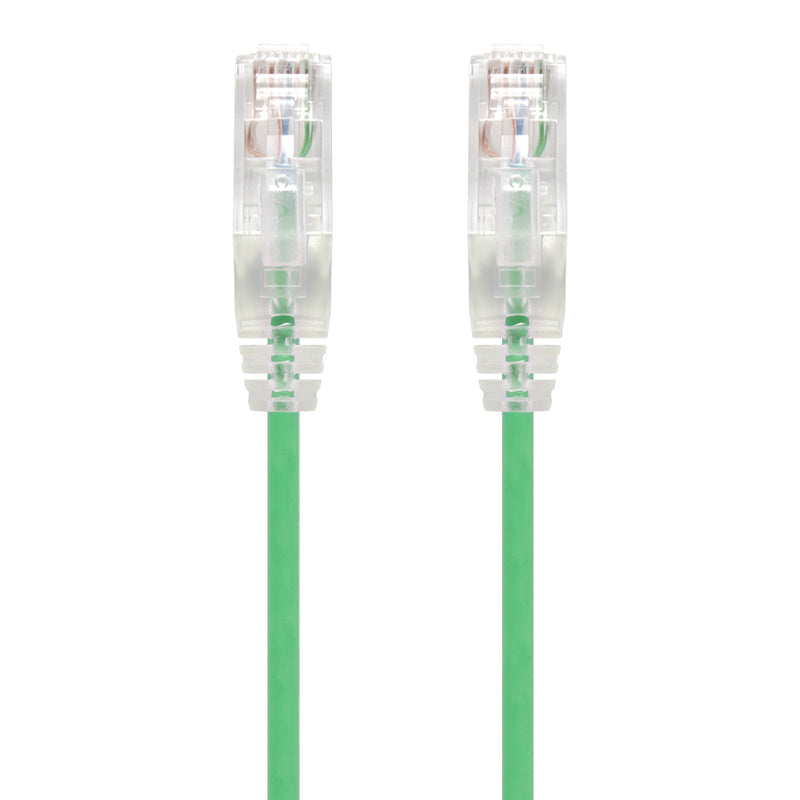 Green Ultra Slim Cat6 Network Cable, UTP, 28AWG - Series Alpha
