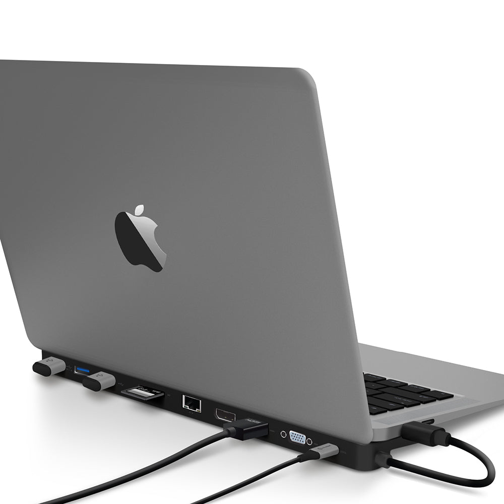 USB-C Desktop Slim Dock with Power Delivery - Prime Series - Black