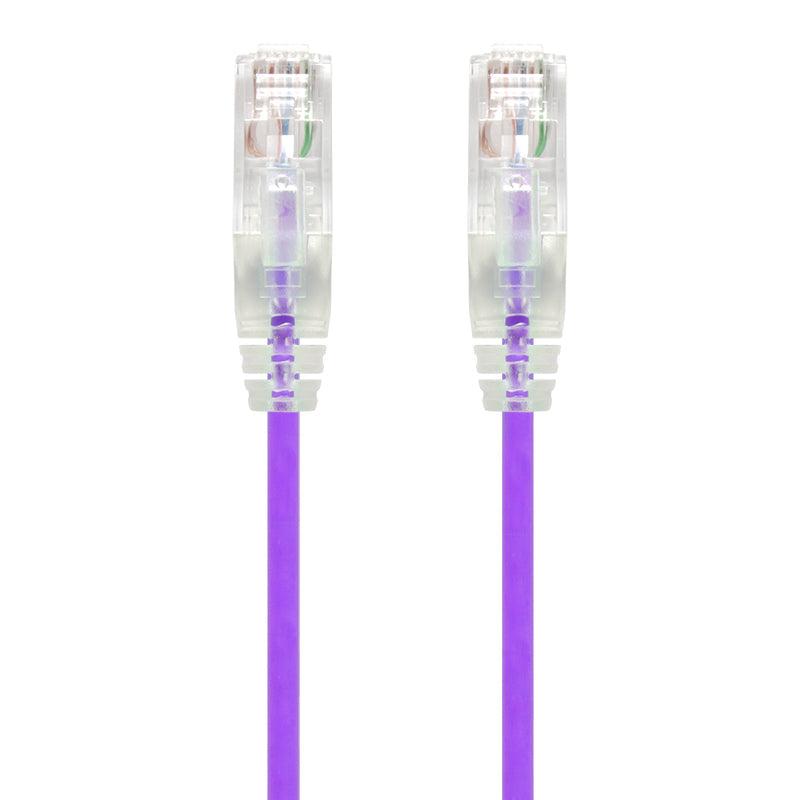 Purple Ultra Slim Cat6 Network Cable, UTP, 28AWG - Series Alpha