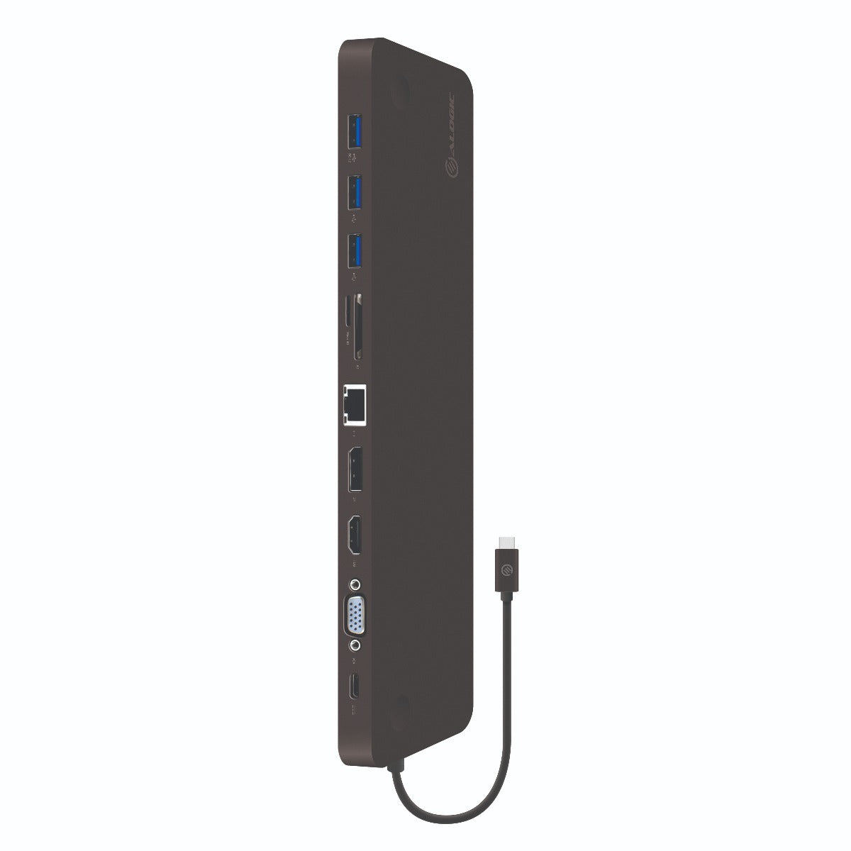 USB-C Desktop Slim Dock with Power Delivery - Prime Series - Black