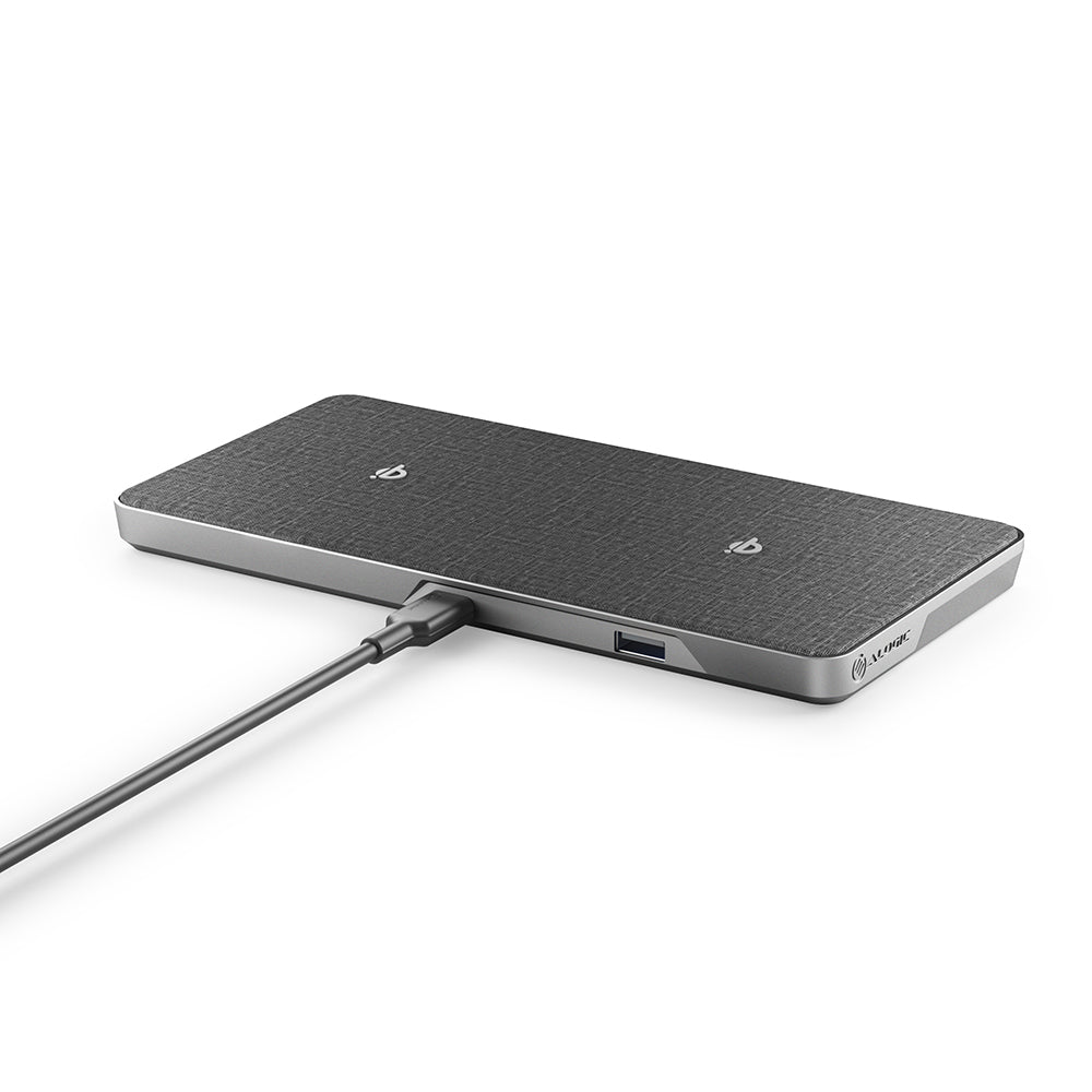 Ultra Power 3-in-1 Wireless Charging Dock - Dual Wireless Charging with USB-A Charging Output