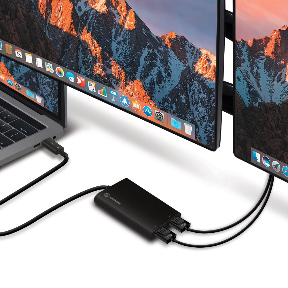 Thunderbolt 3 (USB-C) to Dual DisplayPort Adapter - 4k 60 Hz