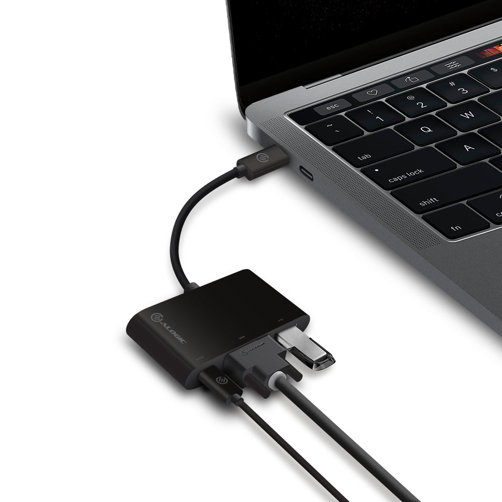 USB-C MultiPort Adapter with DVI/USB 3.0/USB-C Power Delivery (60W/3A)