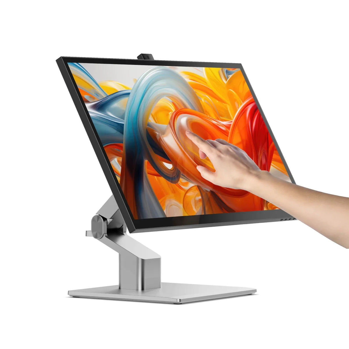 Clarity Fold Touch 27" 4K UHD Monitor with 65W Power Delivery, Webcam, Touchscreen & Fold Stand + Dual 4K Universal Docking Station - DisplayPort Edition
