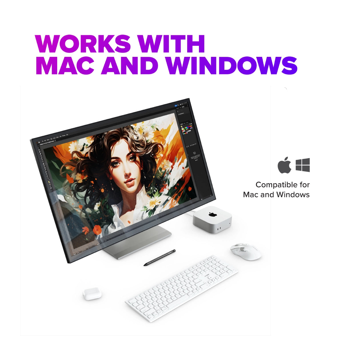 Clarity 5K Fold Touch 27" UHD Monitor with USB-C Power Delivery and Touchscreen