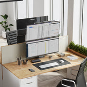 Edge 34" Ultrawide Dual QHD 4K Monitor Elevate Home Office Kit - Space Grey