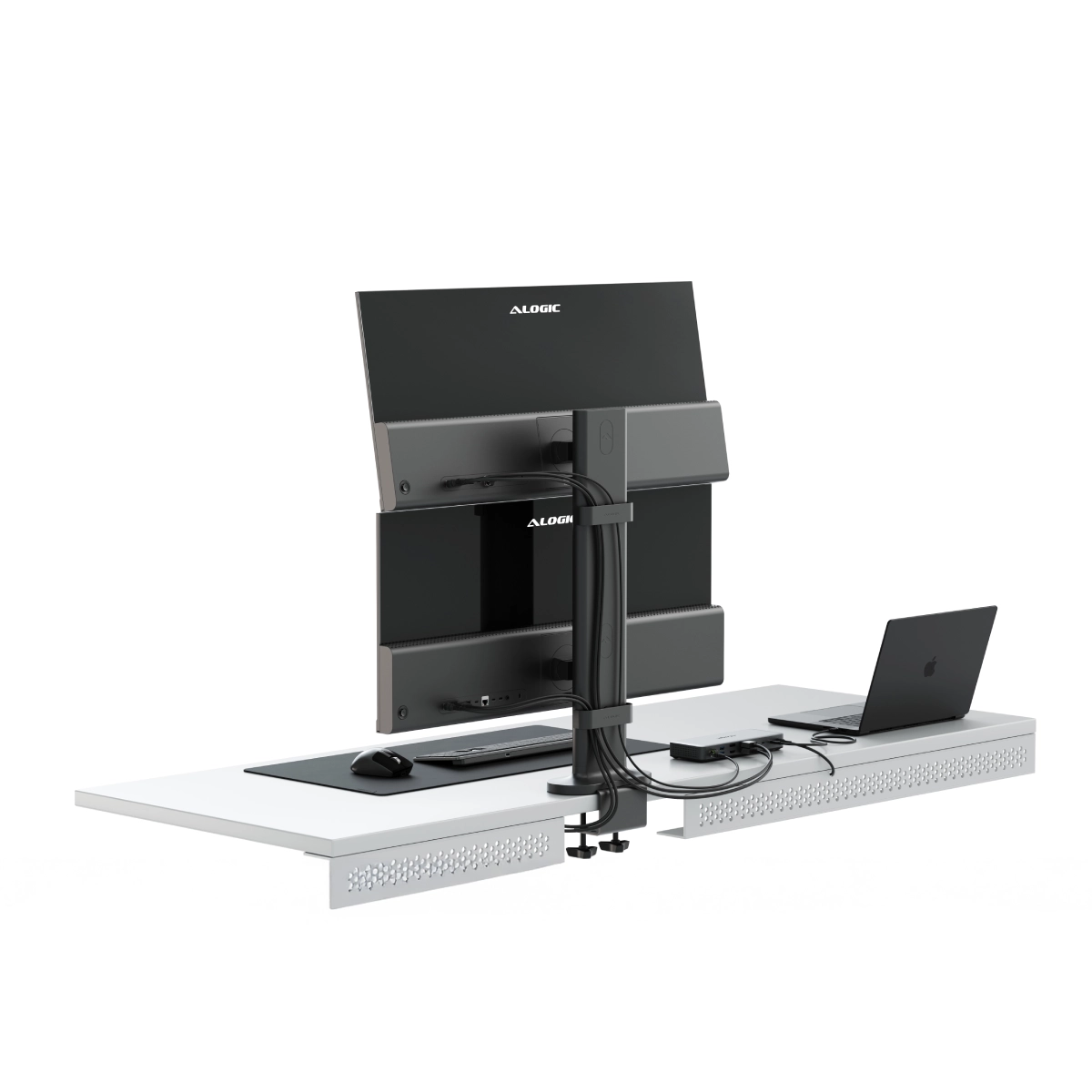 Elevate Dual Vertical Monitor Stand for 34" Edge Monitors