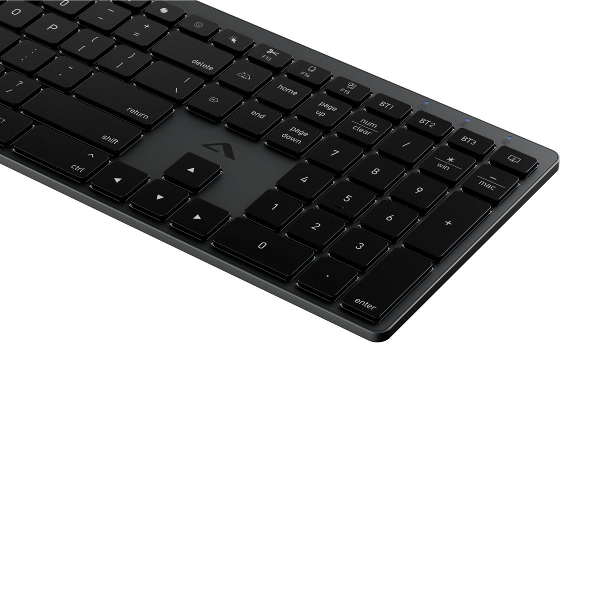 Hush Full Size USB-C Rechargeable Wireless Keyboard with Backlight