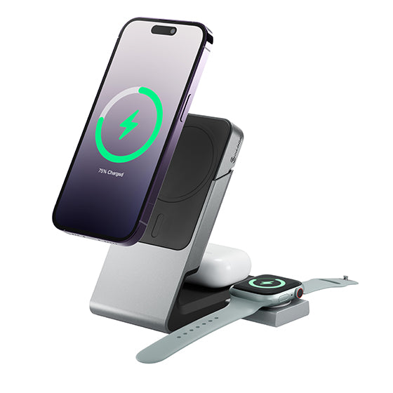 Matrix 3-In-1 Universal Magnetic Charging Dock with Apple Watch Charger