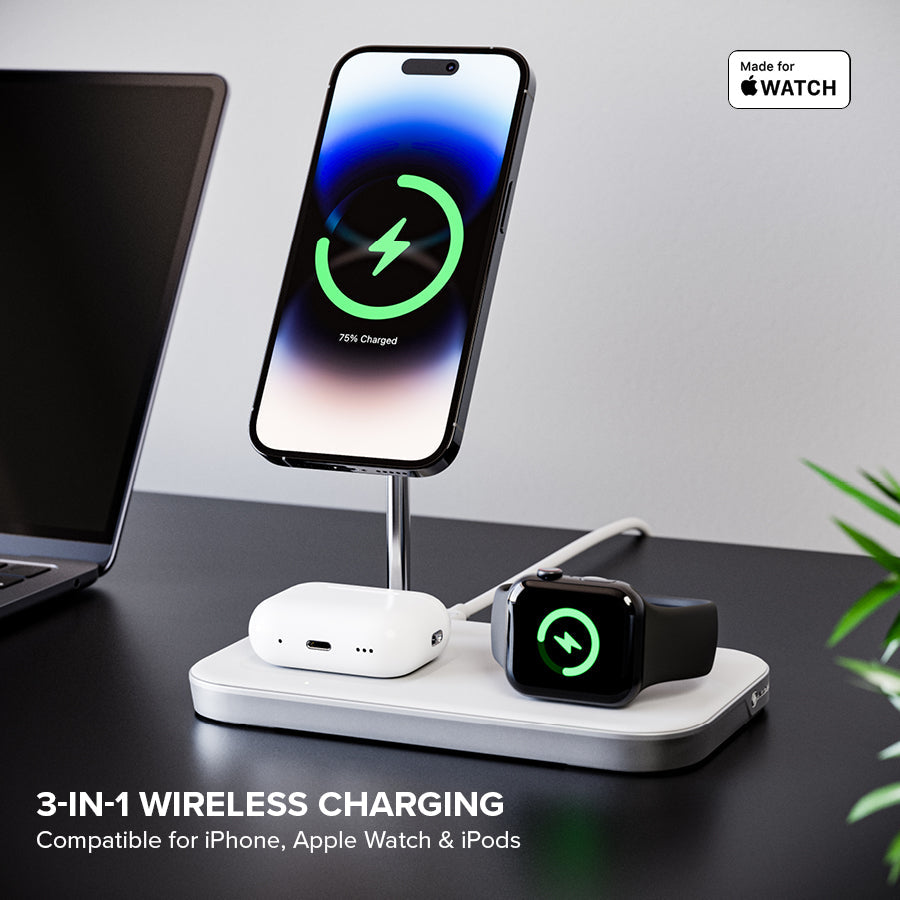 MagSpeed 3-in-1 Wireless 15W Charging Station