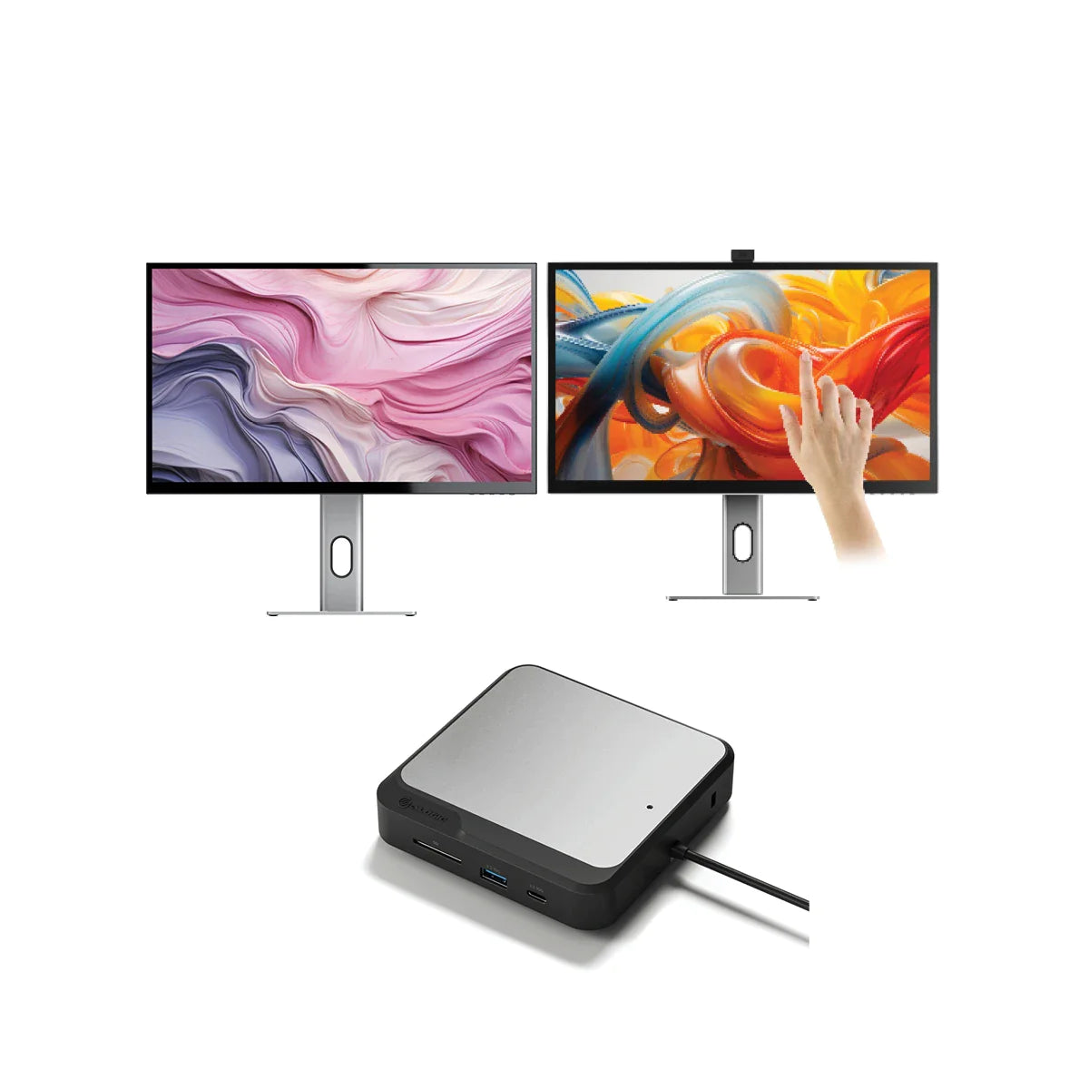CLARITY27inchUHD4KMonitor_ClarityProTouchMonitor_DisplayportDock