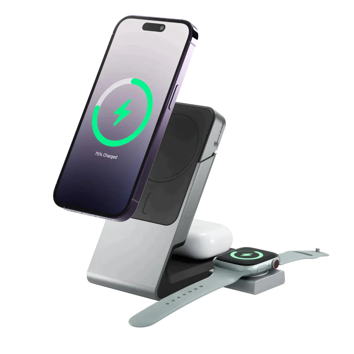 Matrix 3-In-1 Universal Magnetic Charging Dock with Apple Watch Charger