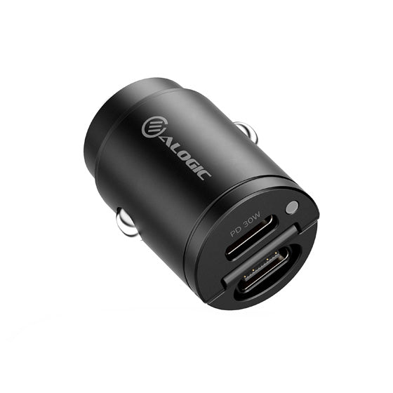 ALOGIC Rapid Power 30W Mini Car Charger 2xUSB-C