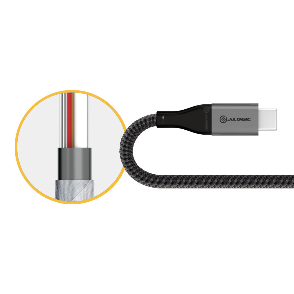 Super Ultra USB 2.0 USB-C to USB-C Cable - 5A/480Mbps