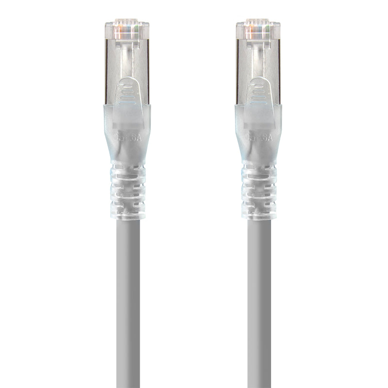 Grey Shielded CAT6A LSZH Network Cable