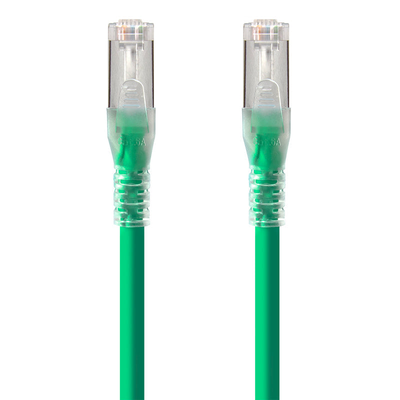 Green Shielded CAT6A LSZH Network Cable