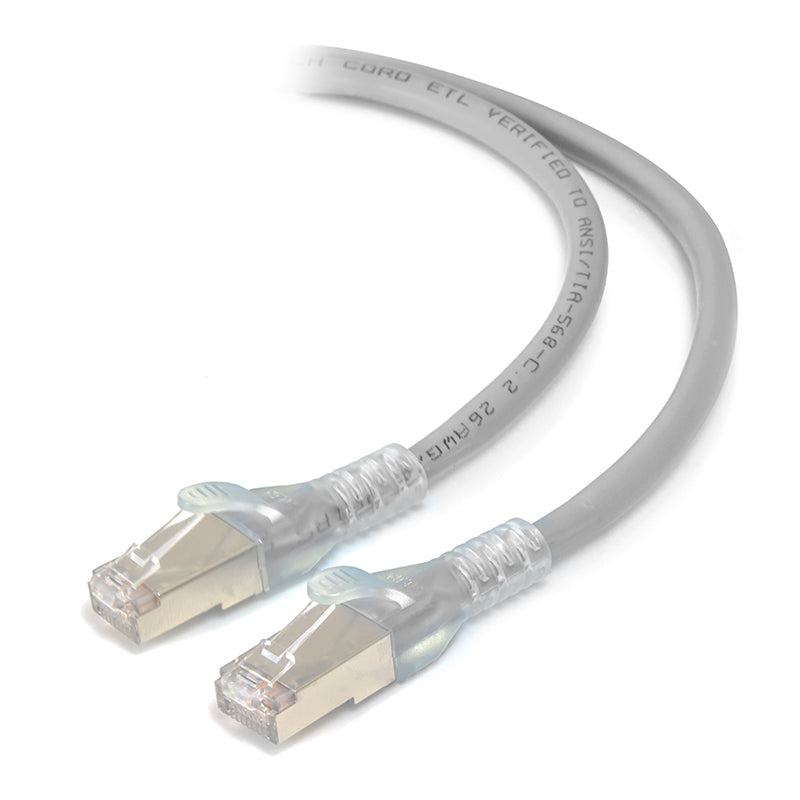 Grey Shielded CAT6A LSZH Network Cable