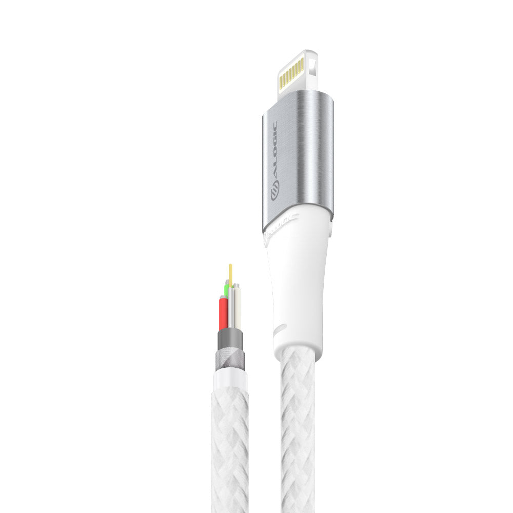 SUPER Ultra USB-A to Lightning Cable -Silver-1.5m