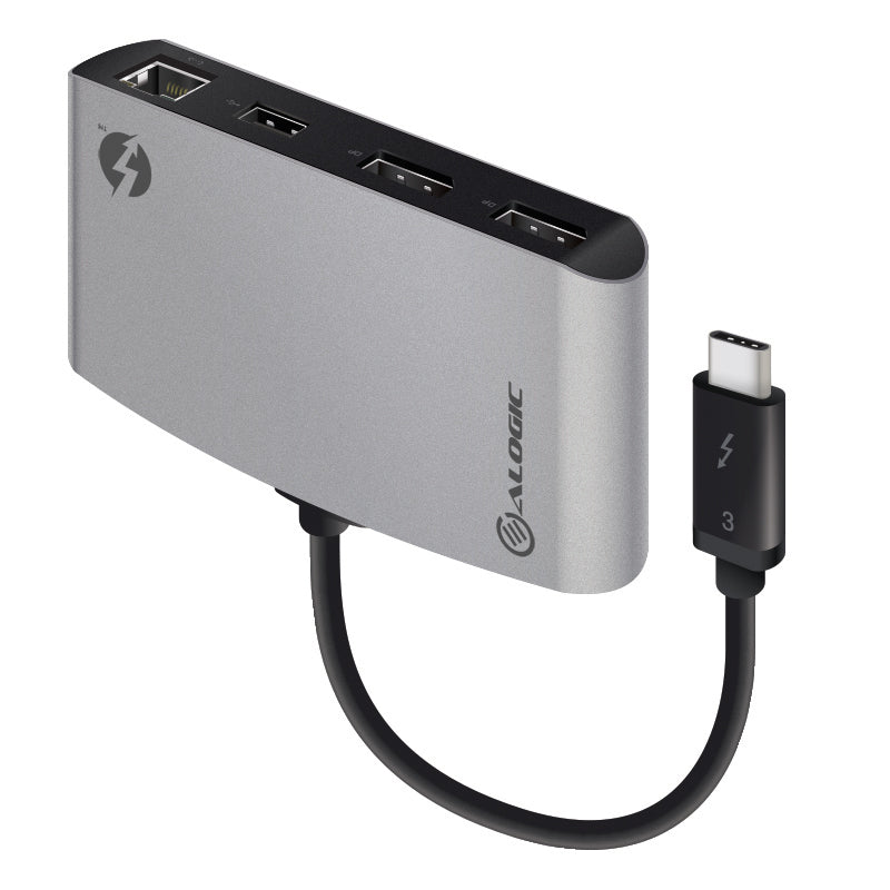 ThunderBolt 3 Dual DisplayPort PORTABLE Docking Station with 4K