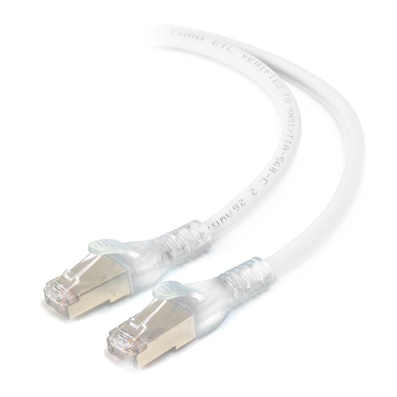 White Shielded CAT6A LSZH Network Cable