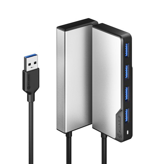 USB-A Fusion SWIFT 4-in-1 Hub - 4 x USB-A (USB 3.0) - Space Grey