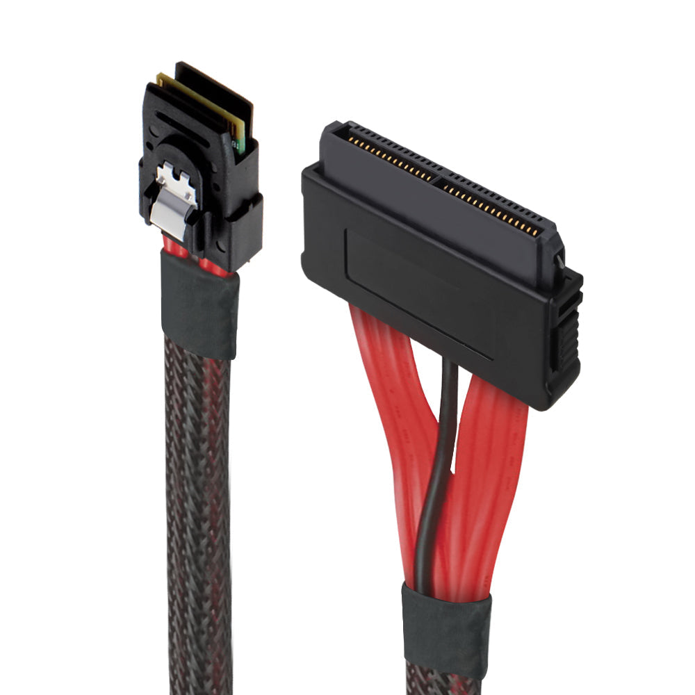 Mini SAS (SFF-8087) to (4) SFF-8484 Cable