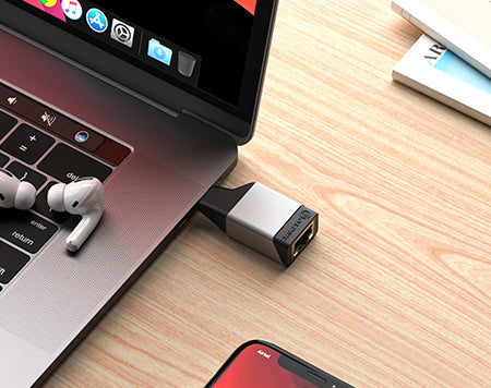 Ultra Mini USB-C to RJ45 Gigabit Ethernet Adapter