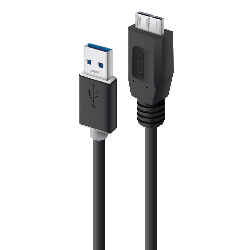 USB 3.0 Type A to Type B Micro Cable - Male to Male - 1m