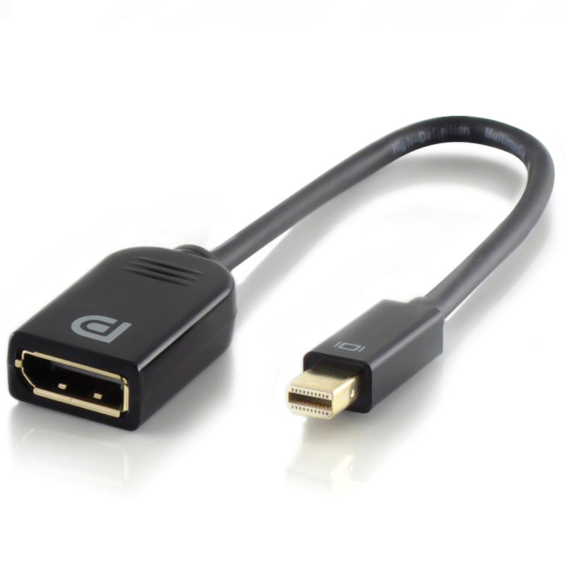 15cm Mini DisplayPort to DisplayPort Adapter Male to Female with 4K Support - Premium Series