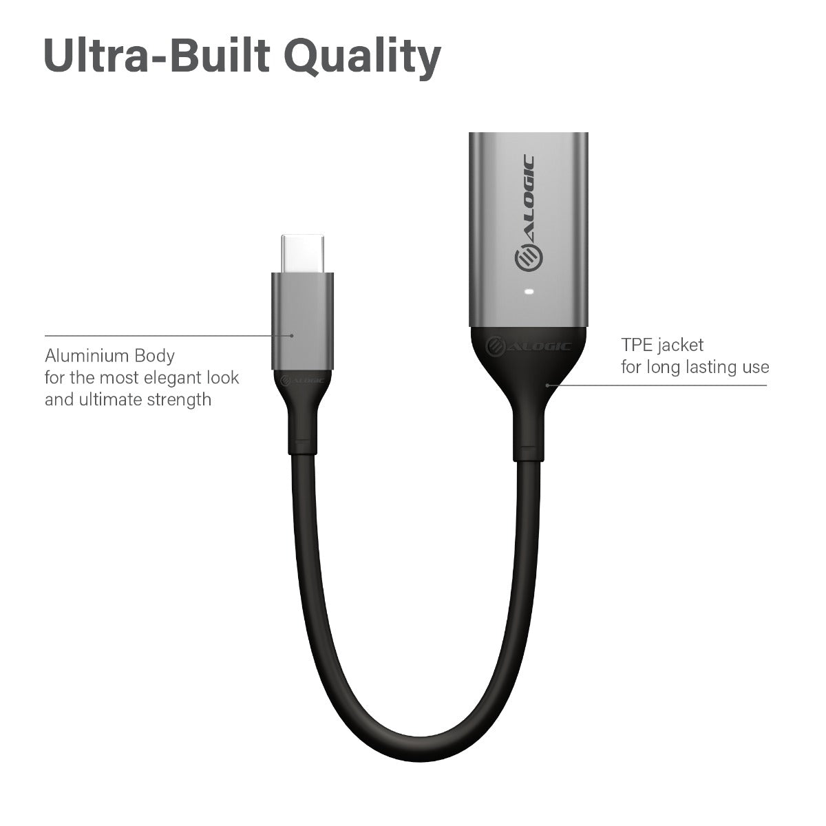 Ultra 15cm USB-C (Male) to HDMI (Female) Adapter - 4K 60Hz