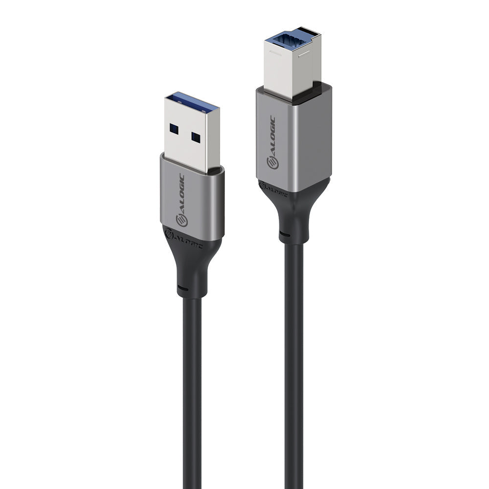 Ultra USB3.0 USB-A (Male) to USB-B (Male) Cable Space Grey - 2m