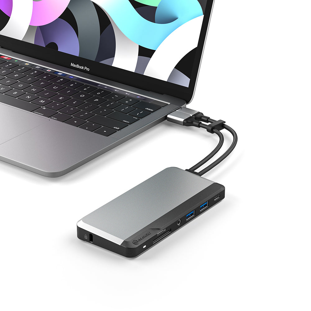 USB-C Super Dock - 10-in-1 with Dual Display 4K 60Hz Support - SPACE GREY