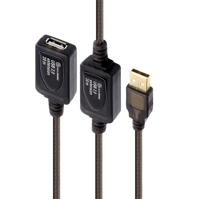 USB 2.0 Active Extension Type A to Type A Cable- Male to Female - 20m
