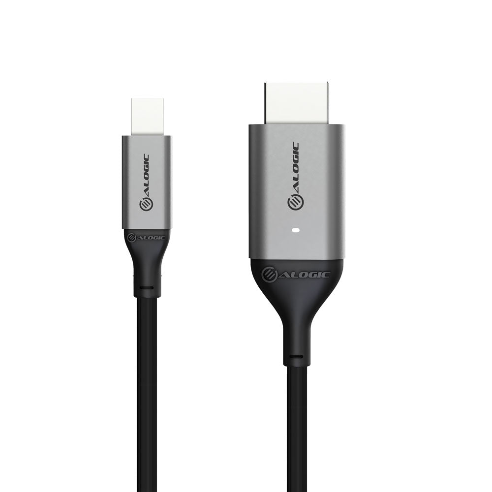Ultra Mini DisplayPort 1.4 to HDMI 2.0 Cable - 4K 60Hz - ACTIVE - 2m - Space Grey