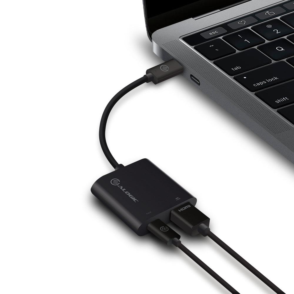 USB-C Adapter with HDMI/USB-C Power Delivery (60W/3A)