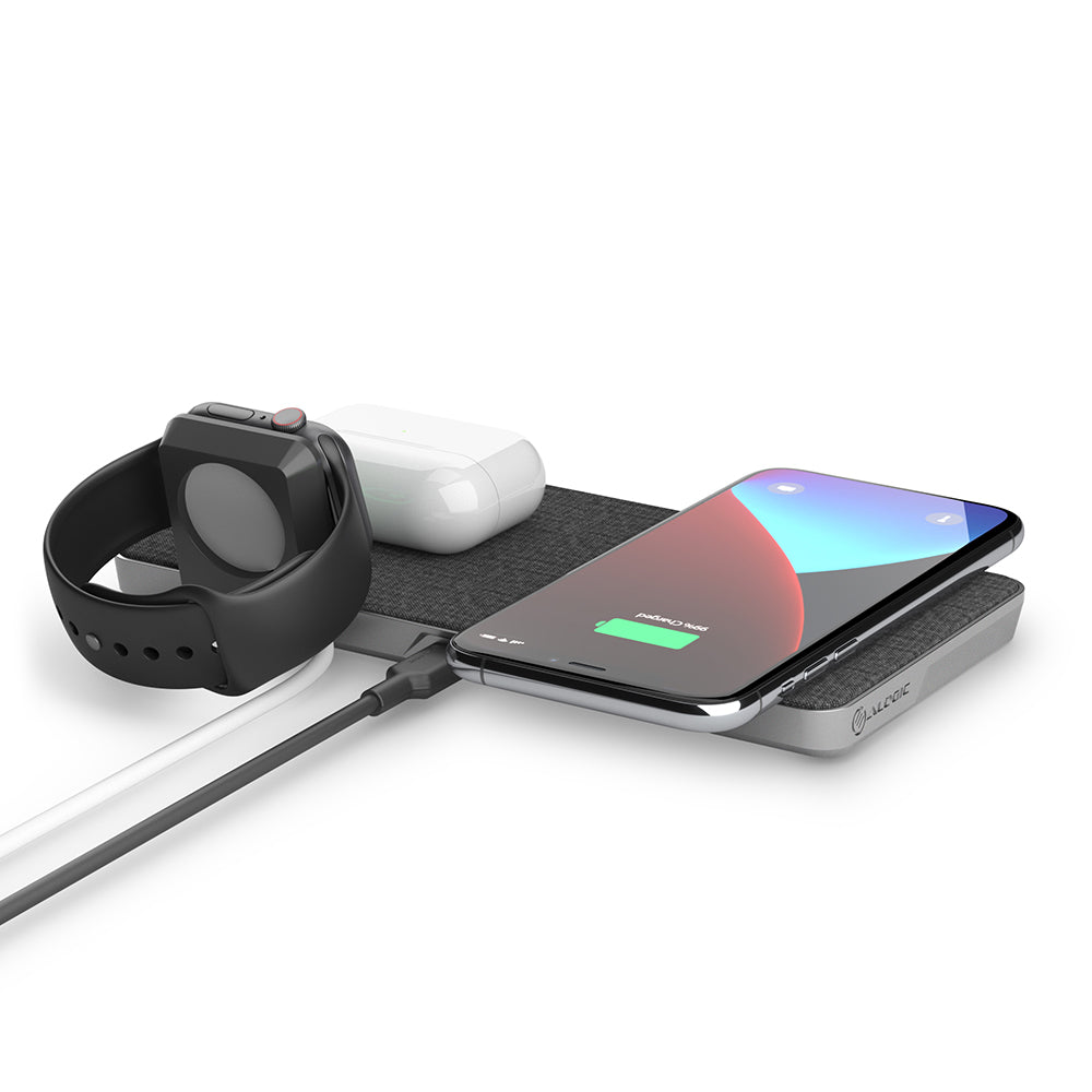 Ultra Power 3-in-1 Wireless Charging Dock for iPhone and Airpods with Apple Watch Charger Mount