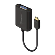 15cm Mini HDMI to VGA Adapter With 3.5mm Audio - Male to Female (Full HD -1920 X 1080)