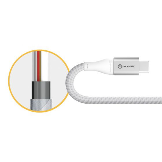 Super Ultra USB 3.1 USB-C to USB-A Adapter - 15cm - Silver